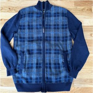 Vintage Men’s Full Zip Cotton Sweater